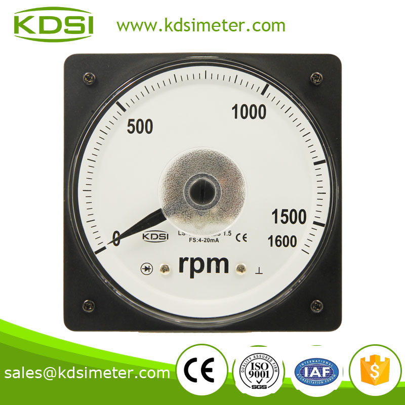 指针式广角度直流电流转速表 LS-110 4-20mA 1600RPM