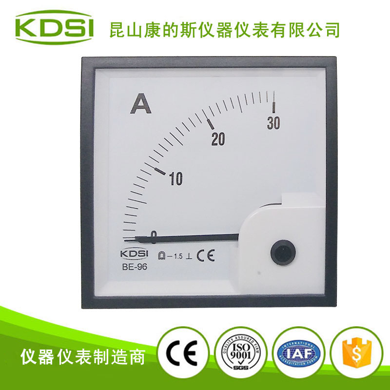 指针式电流测量仪器仪表 车用电流表BE-96 DC30A