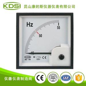 方形电压频率表头 指针式频率表BE-96 45-55HZ 100V