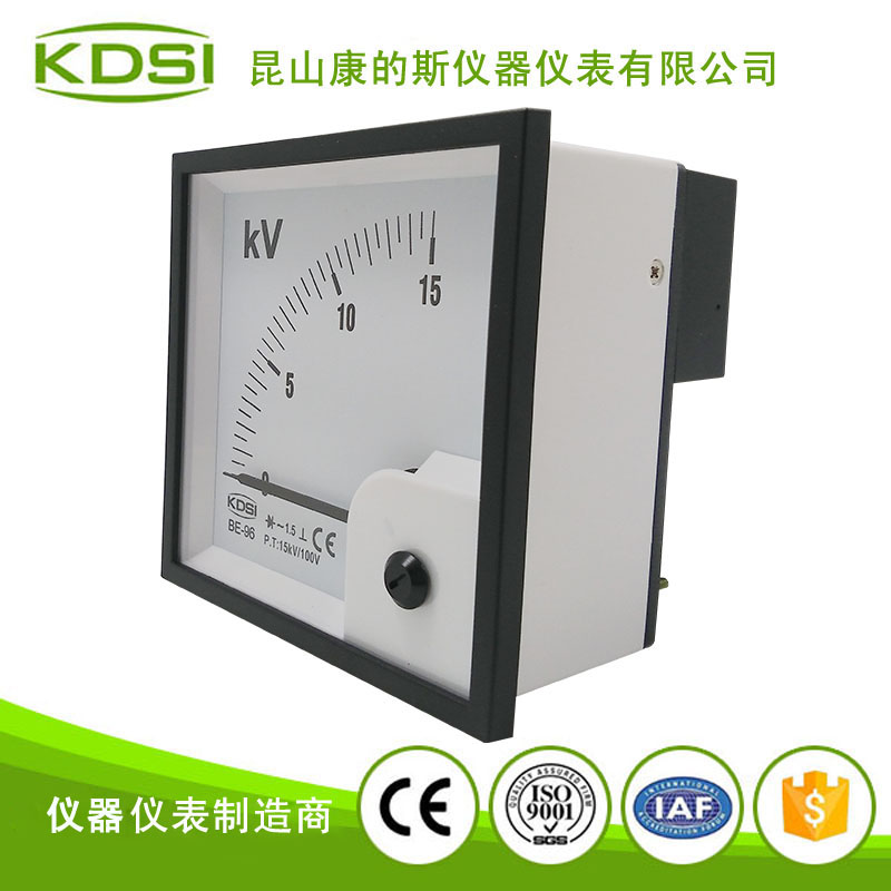 指针式交流电压表 BE-96 AC15KV-100V整流式