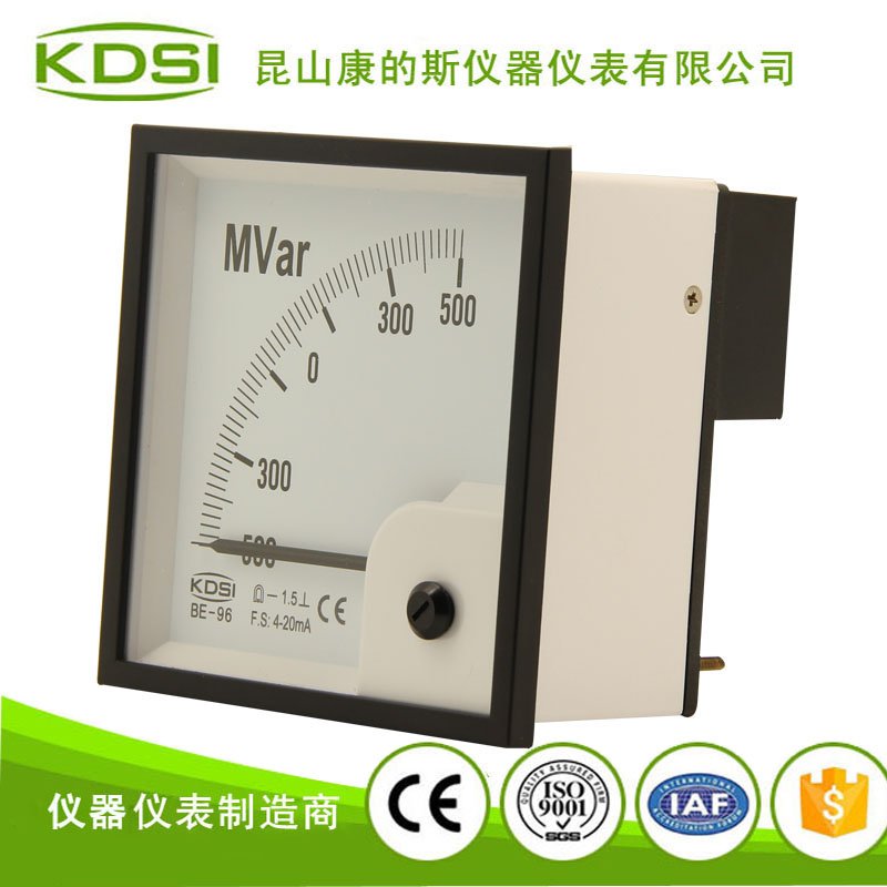 指针式直流电流功率表 BE-96 4-20mA +-500MVar