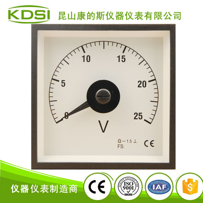 指针式广角度直流电压表 BE-96W DC25V