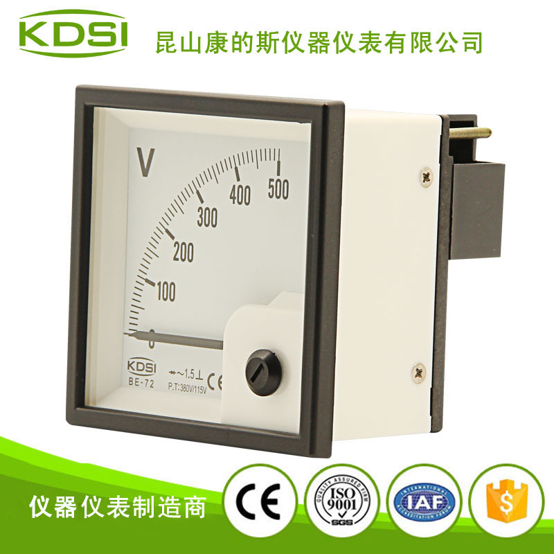 指针式整流型交流电压表 BE-72 AC500V 380V/115V