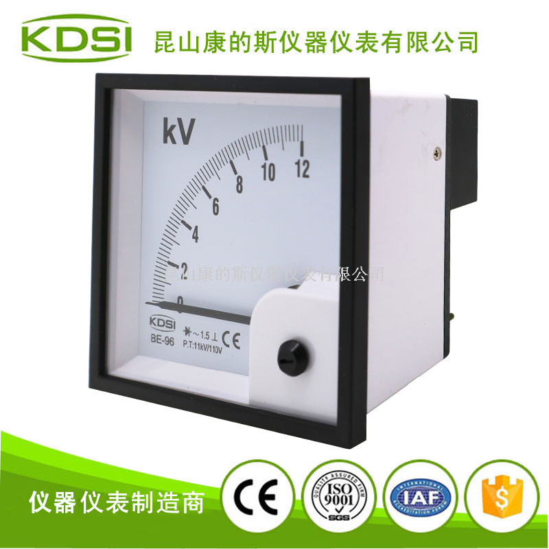 指针式交流电压表BE-96 AC12KV 11KV-110V整流式