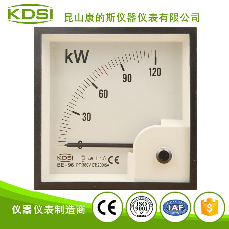 指针式功率表 BE-96 120kW 200/5A 380V