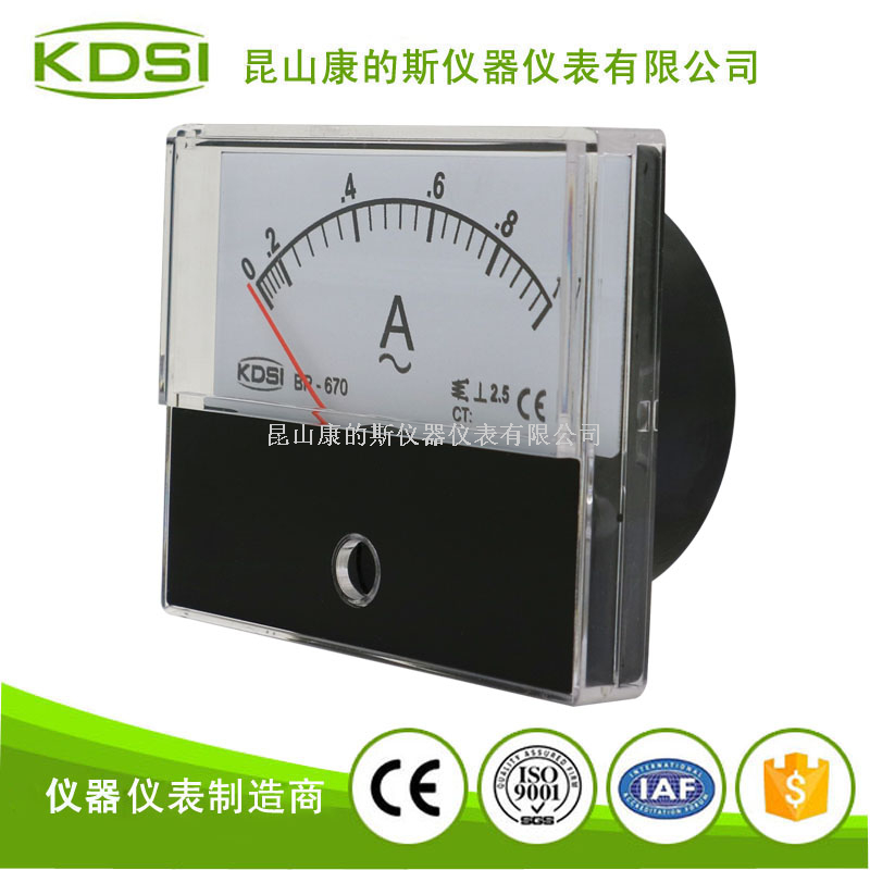 指针式单相交流电流表BP-670 AC1A