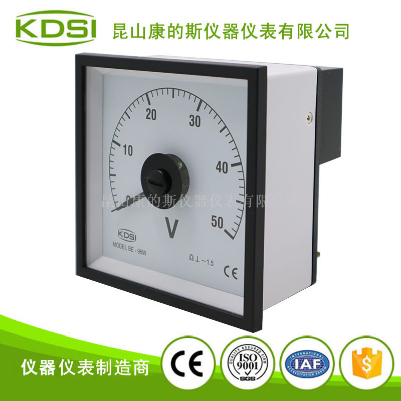 广角度指针显示直流电压表BE-96W DC50V
