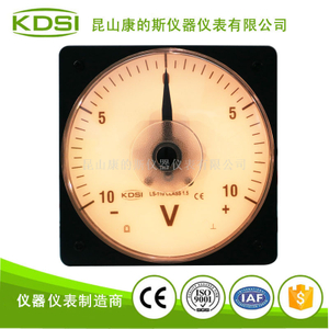 指针式圆形带灯光电压表LS-110 DC+-10V黄光