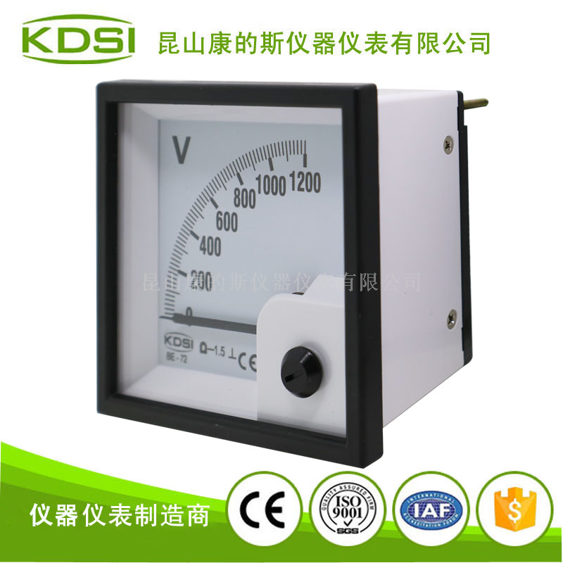指针式配电柜电压测量仪表BE-72 DC1200V