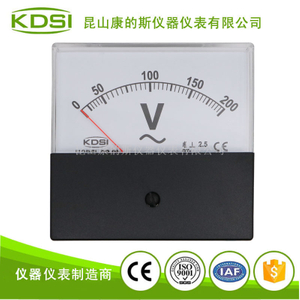 指針式交流電壓測量伏特表BP-80 AC200V黑蓋