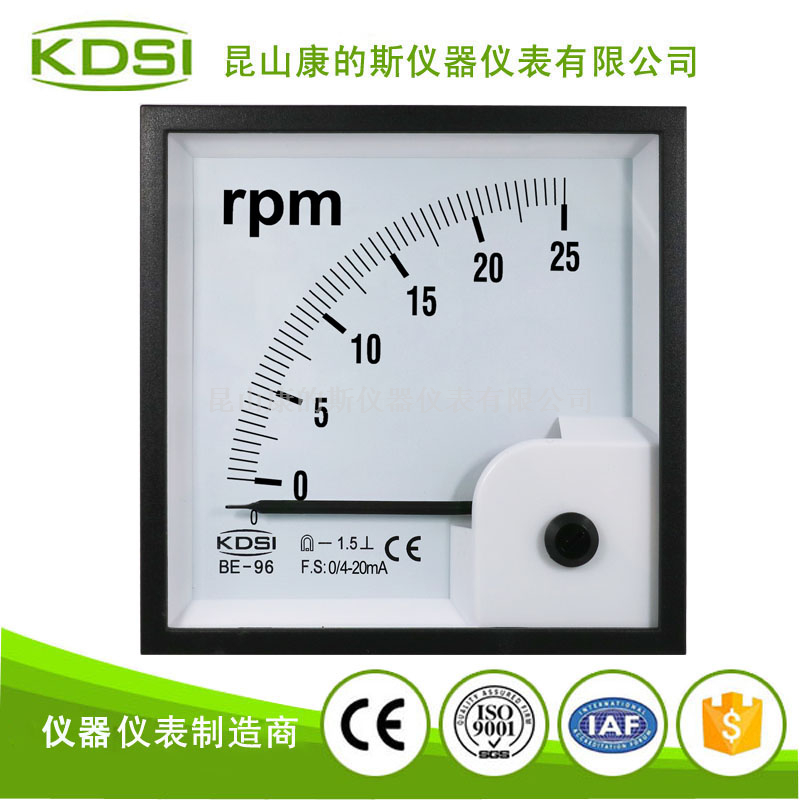 指针式转速表BE-96 DC4-20mA 25rpm