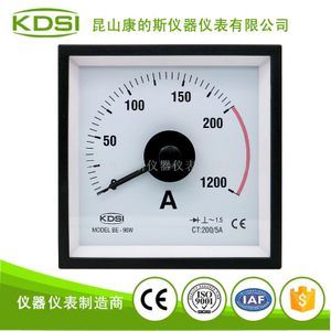 指针式交流电流表 BE-96W AC200/5A 6倍过载