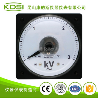 指针式电压表LS-110 AC3kV/0.1kV广角度面板表