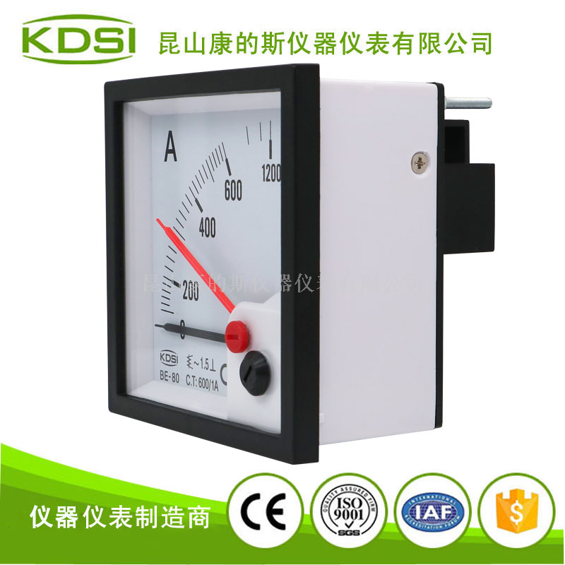 双指针显示电流表BE-80 AC600/1A