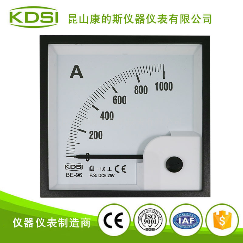 指针式直流安培表BE-96 DC6.25V 1000A 1.0级