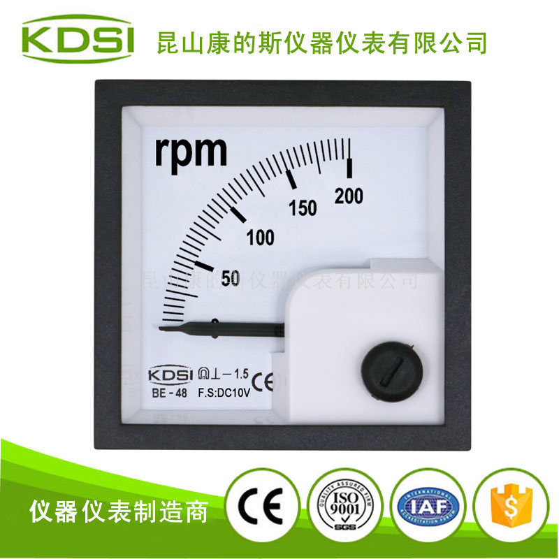 指针式直流电压表转速表BE-48 DC10V 200rpm