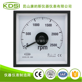 指针式直流转速表BE-96W DC4-20mA 2500rpm