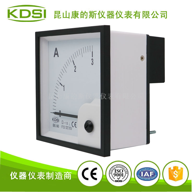 指针式直流电压电流表BE-96 DC10V 3A
