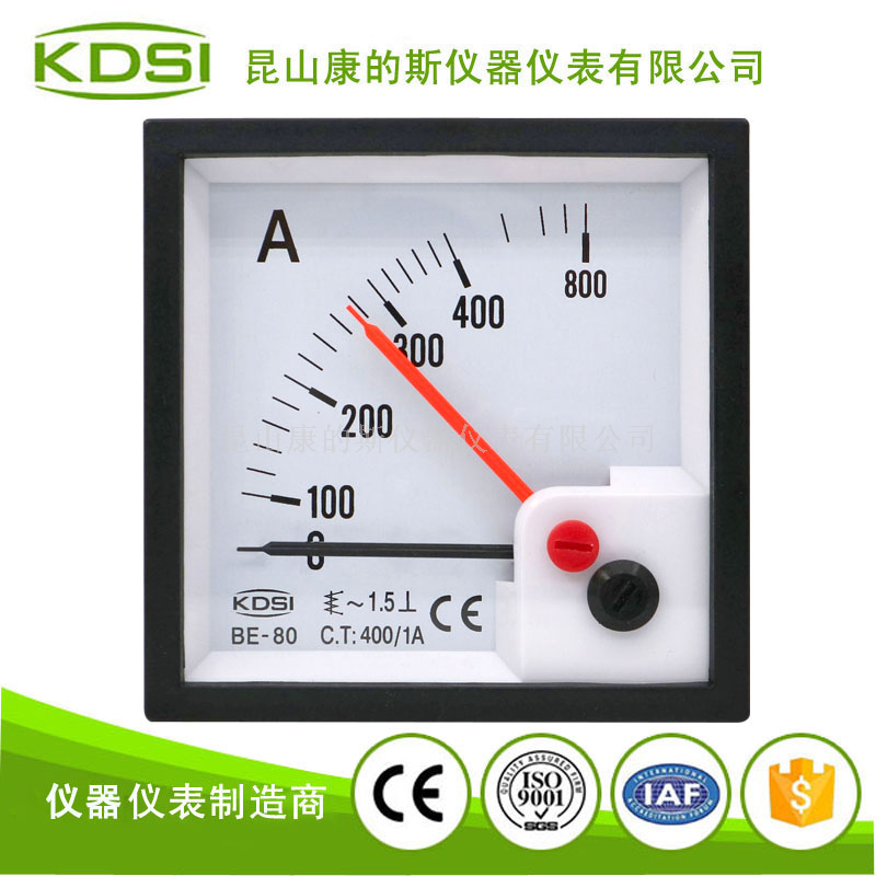 双指针显示交流电流表BE-80 AC400/1A