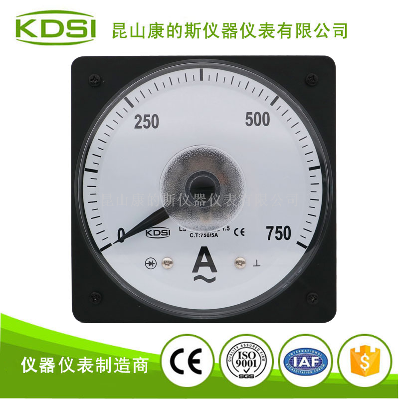 指针式广角度交流电流表 LS-110 AC750/5A