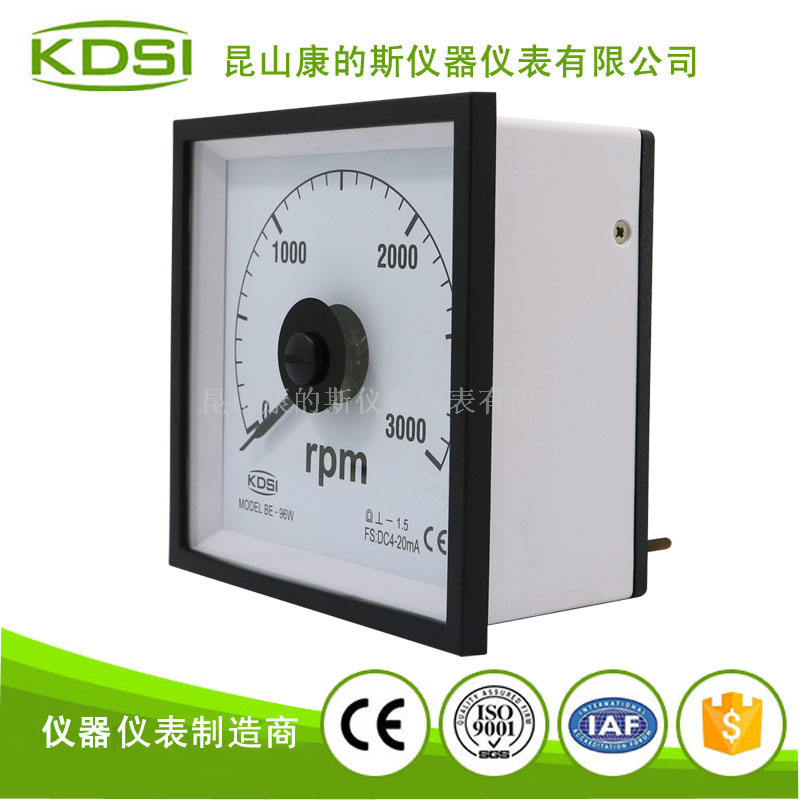 指针式直流转速表BE-96W DC4-20mA 3000rpm