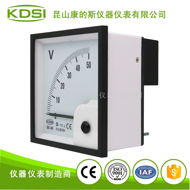 方形直流指针电压表BE-96 DC10V 50V