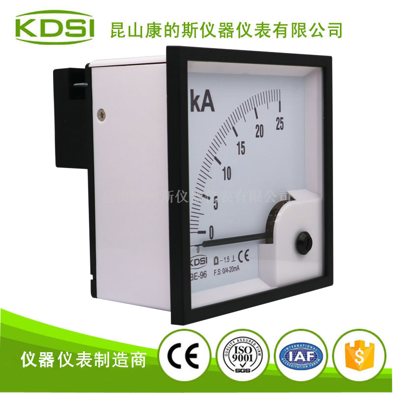 指针式直流电流表BE-96 DC4-20mA 25kA