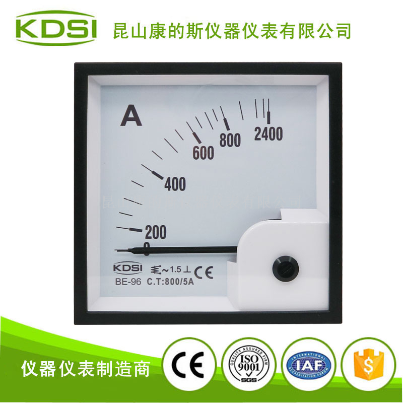 指针式交流安培表BE-96 AC800/5A 3倍过载