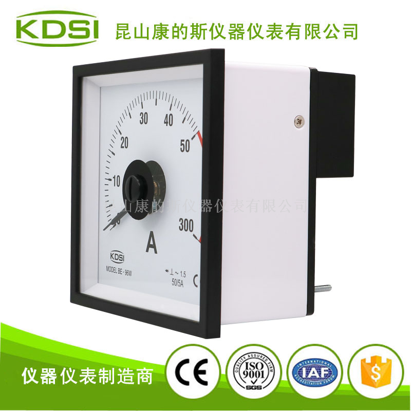 指针式广角度电流表BE-96W AC50/5A 6倍