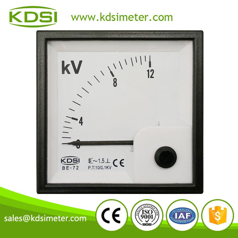 指针式交流电压表 BE-72 AC12KV 10/0.1KV