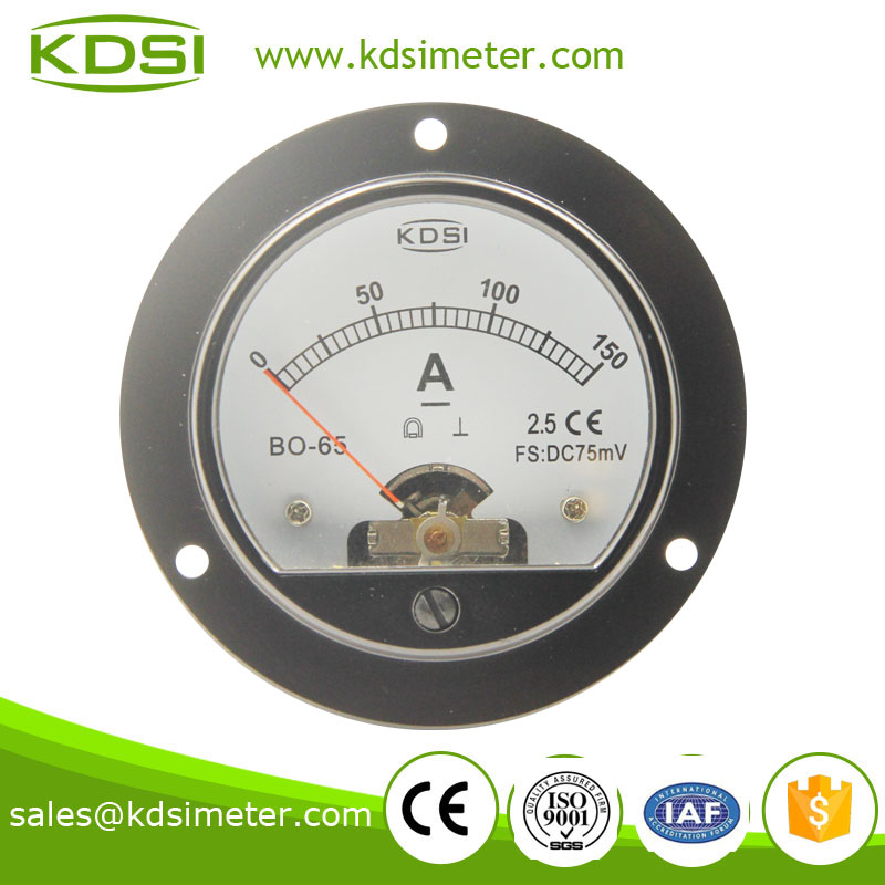圆形指针式直流电流测量仪 B0-65 DC150A接分流器