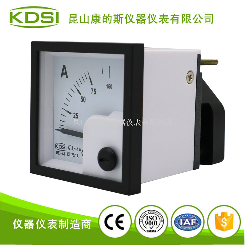 指针式方形电流测量仪表BE-48 AC75/1A 