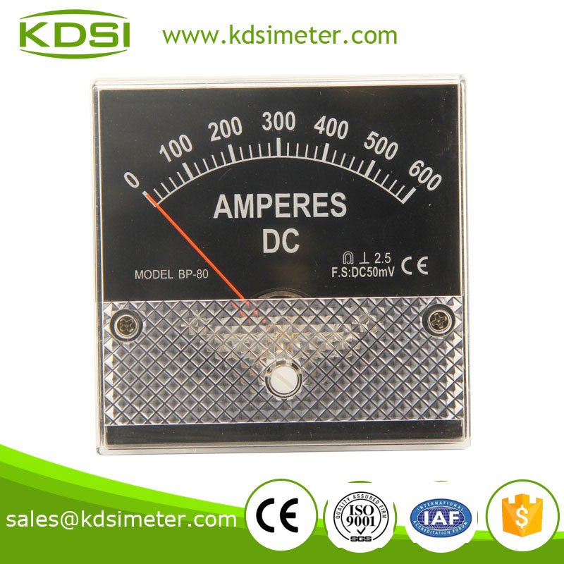 指针式直流电流表 BP-80 DC600A 接分流器